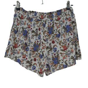 American Eagle Floral Bohemian Crinkle Pull On Shorts Womens Medium